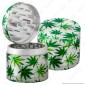 Grinder Tritatabacco Black Leaf 4 Parti in Metallo con Foglie [TERMINATO]