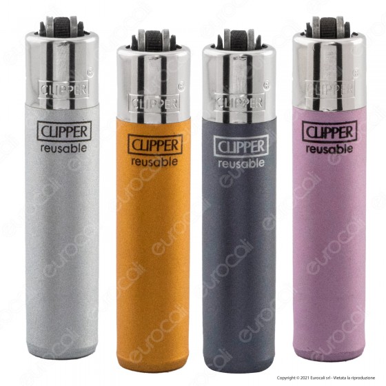 Clipper Micro Metallic IV - Serie da 4 accendini Clipper Micro Metallic IV - Serie da 4 accendini