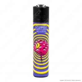 Clipper Large Fantasia Hippiedelic - Box da 48 Accendini [TERMINATO]