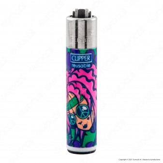 Clipper Micro Fantasia Hippie Hair - Box da 48 Accendini [TERMINATO]