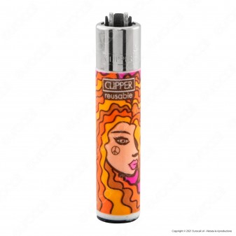Clipper Micro Fantasia Hippie Hair - Box da 48 Accendini [TERMINATO]