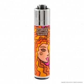Clipper Micro Fantasia Hippie Hair - Box da 48 Accendini [TERMINATO]
