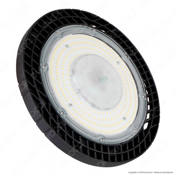 Ener-J Lampada Industriale UFO High Bay IP65 150W LED SMD Colore Nero Ener-J Lampada Industriale UFO High Bay IP65 150W LED SMD Colore Nero