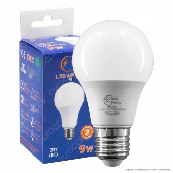 Sure Energy Lampadina LED E27 9W Bulb A60 - mod. T521 / T520 / T519