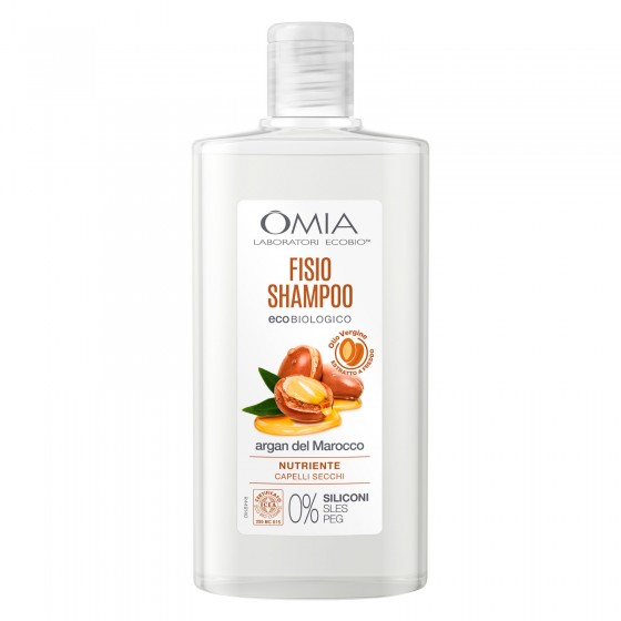 Omia Fisio Shampoo Ecobiologico Argan del Marocco - Flacone da 200ml Omia Fisio Shampoo Ecobiologico Argan del Marocco - Flacone da 200ml