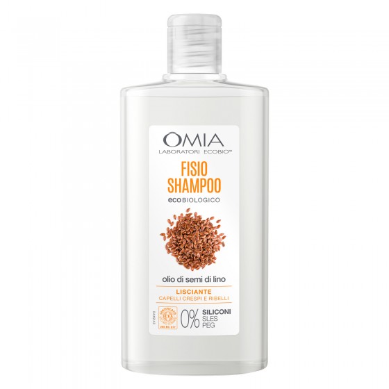 Omia Fisio Shampoo Ecobiologico Olio di Semi di Lino - Flacone da Omia Fisio Shampoo Ecobiologico Olio di Semi di Lino - Flacone da