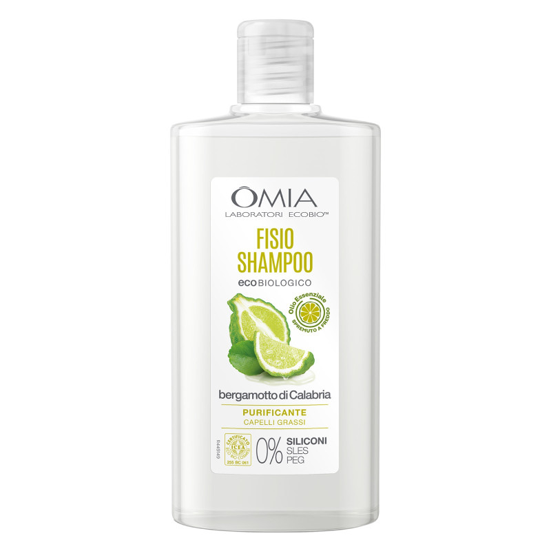 Omia Fisio Shampoo Ecobiologico Bergamotto di Calabria - Flacone da