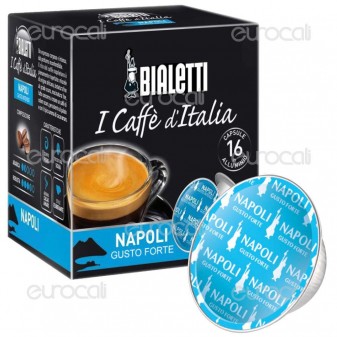 16 Capsule Caffè Bialetti Napoli Gusto Intenso Cialde Originali Bialetti