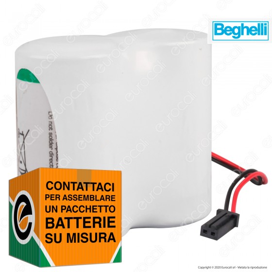 Saft Batteria Al Litio 7,2V 2LSH 20 ER-D Torcia D con Connettore Saft Batteria Al Litio 7,2V 2LSH 20 ER-D Torcia D con Connettore