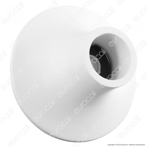 Portafaretto Rotondo in Gesso per Lampadine GU10 - ART9265 Portafaretto Rotondo in Gesso per Lampadine GU10 - ART9265