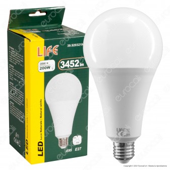 Life Lampadina LED E27 28W Bulb A95 SMD - mod. 39.920321C /