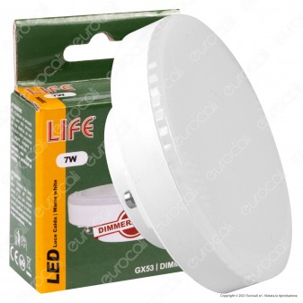 Life Lampadina LED GX53 7W Disc dimmerabile - mod. 39.950072CD