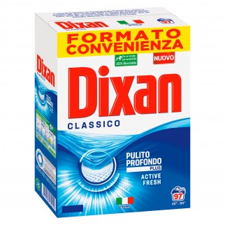 Dixan Detersivo in Polvere Classico per Lavatrice 97 Lavaggi -