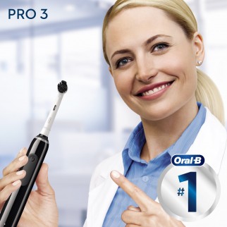 Oral-B Pro 3 3000 Charcoal Pure Clean Spazzolino Elettrico