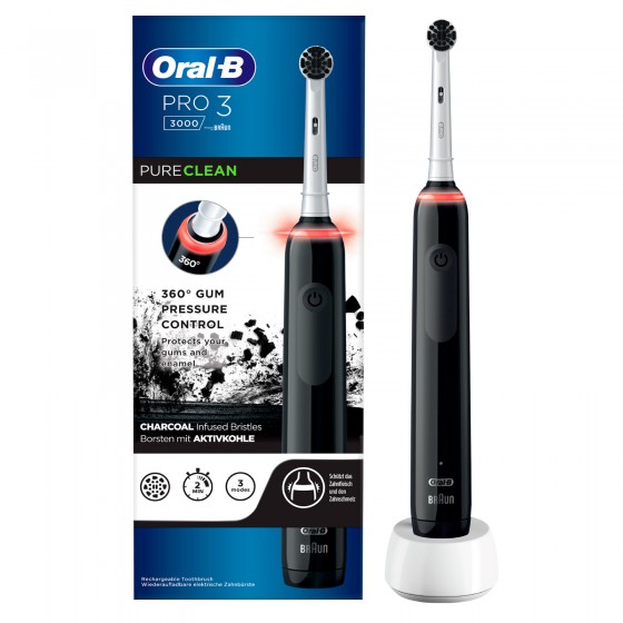 Oral-B Pro 3 3000 Charcoal Pure Clean Spazzolino Elettrico Oral-B Pro 3 3000 Charcoal Pure Clean Spazzolino Elettrico