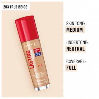 Rimmel London Lasting Finish 25hr Fondotinta Liquido Coprente a Lunga