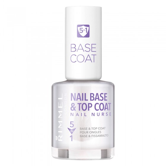 Rimmel London Nail Base & Top Coat 5in1 Smalto per Unghie Rinforzante Rimmel London Nail Base & Top Coat 5in1 Smalto per Unghie Rinforzante