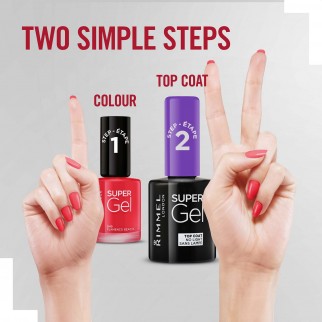 Rimmel London Super Gel Transparent Nail Polish Step 2 Smalto Unghie