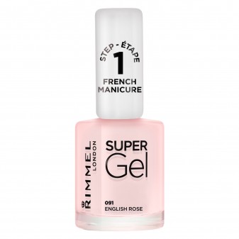 Rimmel London Super Gel Nail Polish Step 1 French Manicure Smalto per