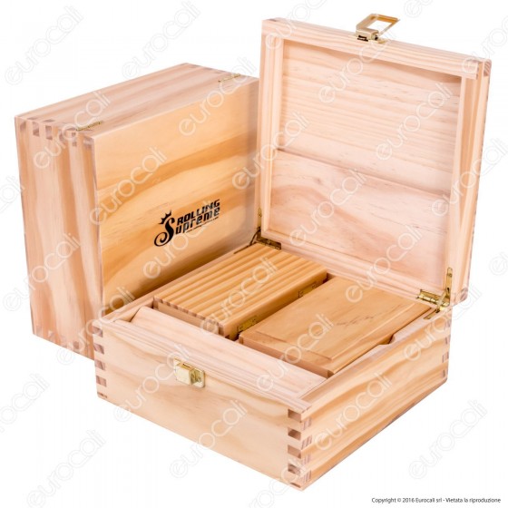 Spliff Box Stazione di Rollaggio in Legno Wood Box G5 - Rolling Spliff Box Stazione di Rollaggio in Legno Wood Box G5 - Rolling