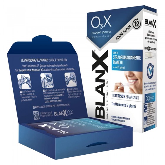 BlanX O3X Oxygen Power Strisce Sbiancanti per Tutte le Arcate Dentali BlanX O3X Oxygen Power Strisce Sbiancanti per Tutte le Arcate Dentali