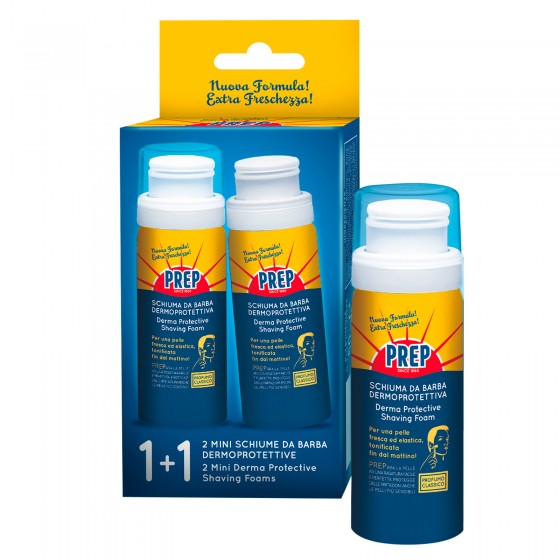 Prep Schiuma da Barba Dermoprotettiva Formula Ricca e Cremosa Effetto Prep Schiuma da Barba Dermoprotettiva Formula Ricca e Cremosa Effetto