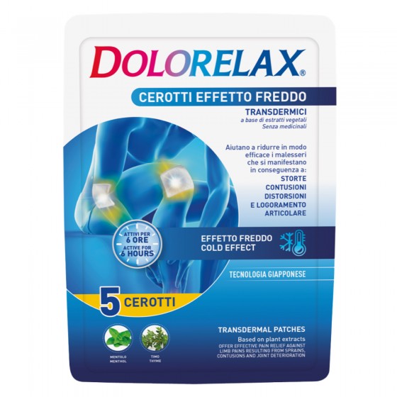 Dolorelax Cerotti Effetto Freddo Transdermici Azione Antidolorifica - Dolorelax Cerotti Effetto Freddo Transdermici Azione Antidolorifica -