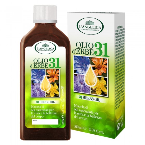 L'Angelica Olio D'erbe 31 Multiuso 100% Naturale - Flacone da 100ml L'Angelica Olio D'erbe 31 Multiuso 100% Naturale - Flacone da 100ml