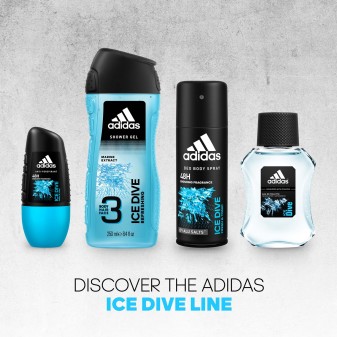 Adidas Ice Dive Eau De Toilette Natural Spray Profumo Uomo - Flacone