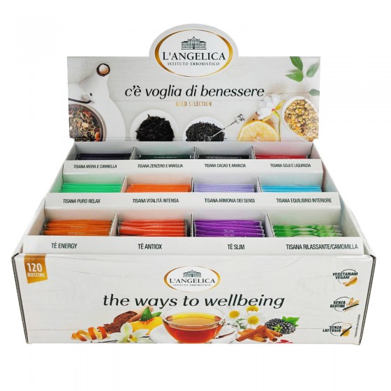L'Angelica C'è Voglia di Benessere Cofanetto Tisane Calde e Tè Vegan L'Angelica C'è Voglia di Benessere Cofanetto Tisane Calde e Tè Vegan