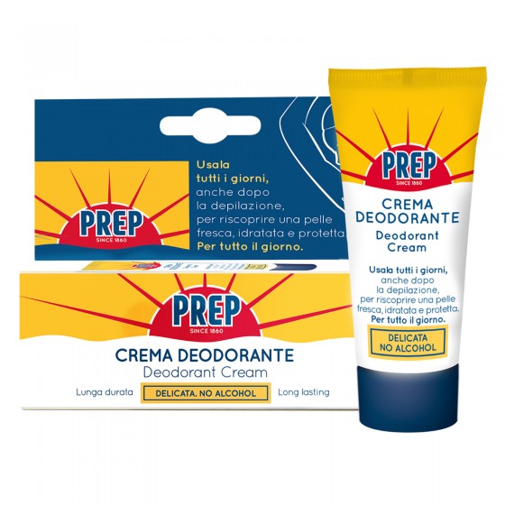 Prep Crema Deodorante per Qualsiasi tipo di Pelle - Flacone da 35ml Prep Crema Deodorante per Qualsiasi tipo di Pelle - Flacone da 35ml