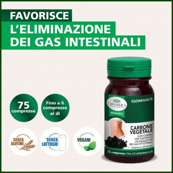 L'Angelica Carbone Vegetale Integratore Alimentare Sgonfiante Vegan