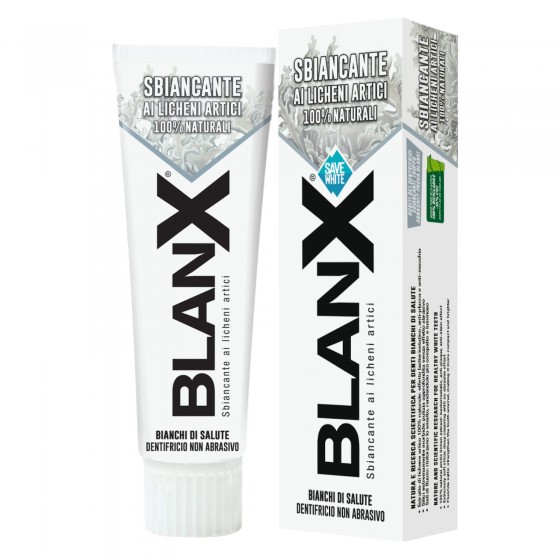 BlanX Dentifricio Sbiancante ai Licheni Artici 100% Naturali - BlanX Dentifricio Sbiancante ai Licheni Artici 100% Naturali -