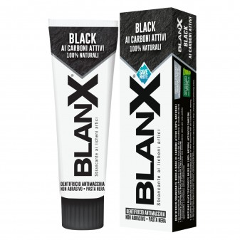 BlanX Dentifricio Black Antimacchia e Sbiancante ai Carboni Attivi