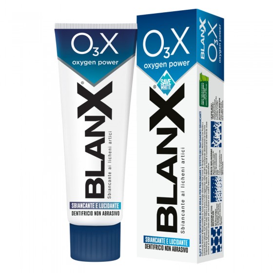 BlanX O3X Oxygen Power Dentifricio Sbiancante e Lucidante - Flacone BlanX O3X Oxygen Power Dentifricio Sbiancante e Lucidante - Flacone