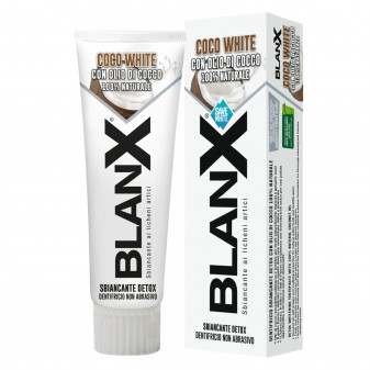 BlanX Coco White Dentifricio Sbiancante con Olio di Cocco 100% Naturale -...