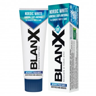 BlanX Nordic White Dentifricio Sbiancante con Minerali 100% Naturali