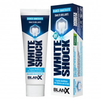 BlanX White Shock Dentifricio Sbiancante con Tecnologia ActiluX - Flacone da...
