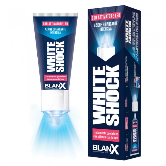 BlanX White Shock Dentifricio Sbiancante con Tecnologia Actilux e BlanX White Shock Dentifricio Sbiancante con Tecnologia Actilux e