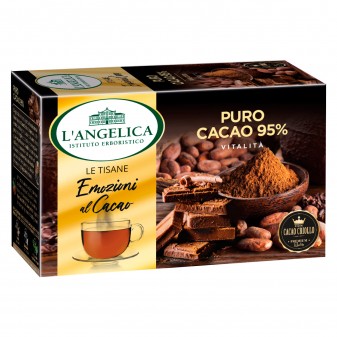 L'Angelica Emozioni al Cacao Tisana Puro Cacao 95% Vegan Senza