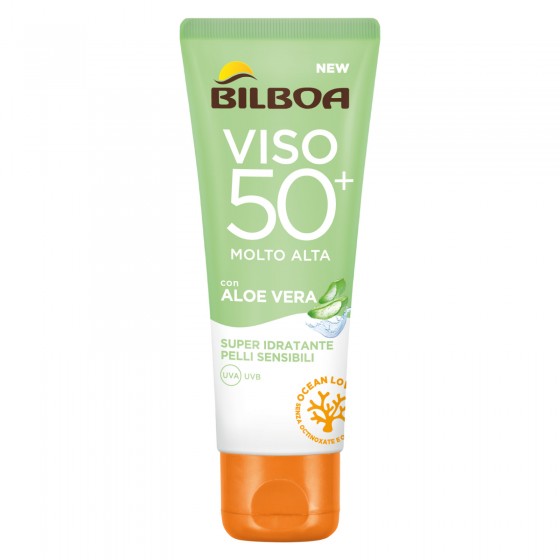 Bilboa Viso SPF 50+ Crema Solare a Protezione Molto Alta con Aloe Bilboa Viso SPF 50+ Crema Solare a Protezione Molto Alta con Aloe
