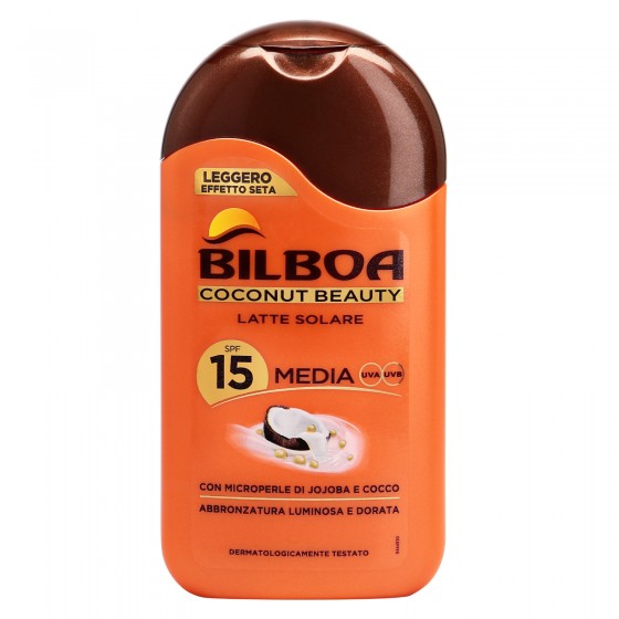 Bilboa Coconut Beauty Latte Solare a Protezione Media SPF 15 con Bilboa Coconut Beauty Latte Solare a Protezione Media SPF 15 con