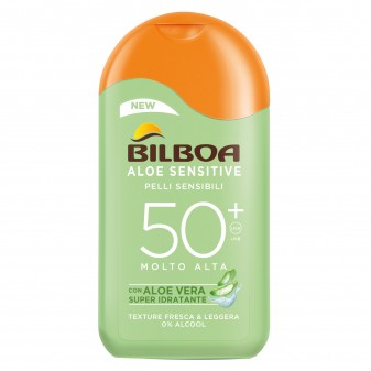 Bilboa Aloe Sensitive SPF 50+ Crema Solare a Protezione Molto Alta con Aloe...