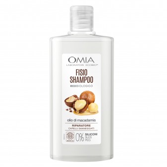 Omia Fisio Shampoo Ecobiologico Olio di Macadamia - Flacone da 200ml