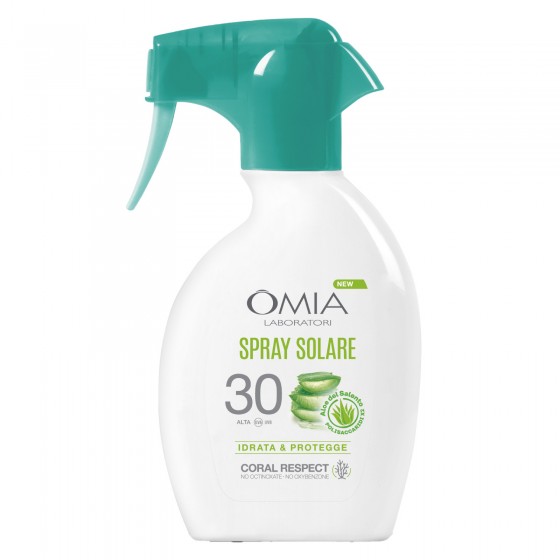 Omia Spray Solare SPF 30 a Protezione Alta con Aloe Vera del Salento Omia Spray Solare SPF 30 a Protezione Alta con Aloe Vera del Salento