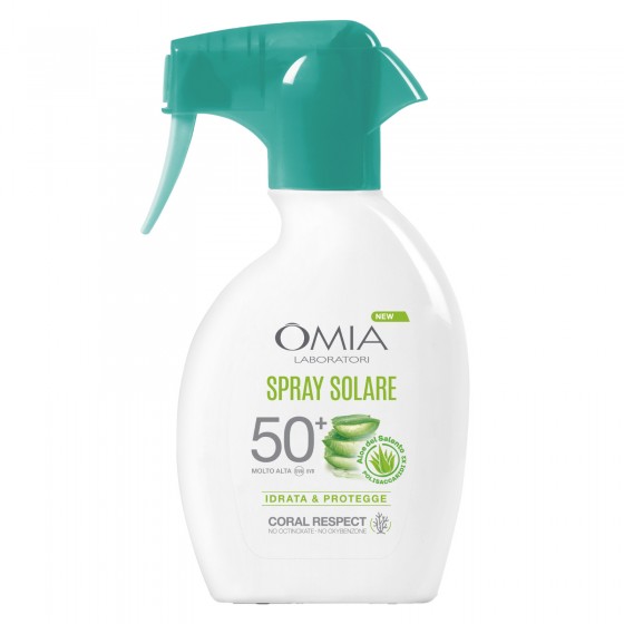 Omia Spray Solare SPF 50+ a Protezione Molto Alta con Aloe Vera del Omia Spray Solare SPF 50+ a Protezione Molto Alta con Aloe Vera del