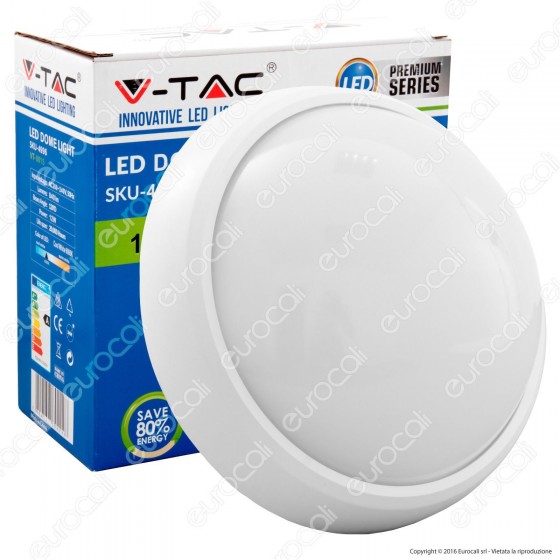V-Tac VT-8015 Plafoniera LED 12W Forma Circolare Colore Bianco - SKU V-Tac VT-8015 Plafoniera LED 12W Forma Circolare Colore Bianco - SKU