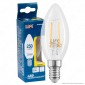 Life Lampadina LED E14 Filament 2.5W Bulb C35 Candela Transparent - mod. 39.920021C1 / 39.920021N