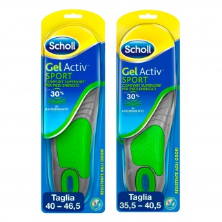 Scholl Solette Gel Activ Sport Uomo / Donna - Confezione con 1 paio