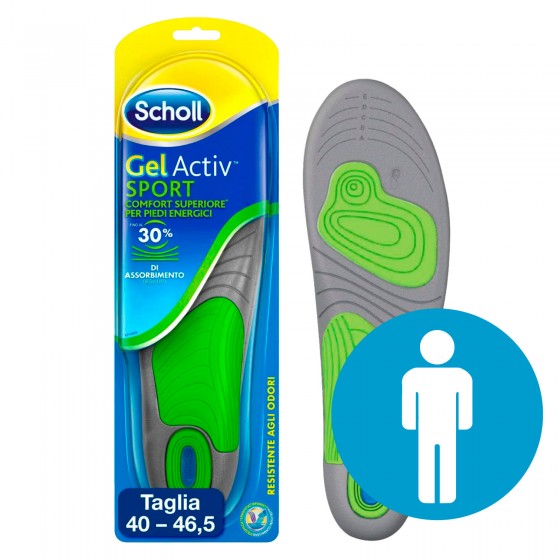 Scholl Solette Gel Activ Sport Uomo / Donna - Confezione con 1 paio Scholl Solette Gel Activ Sport Uomo / Donna - Confezione con 1 paio